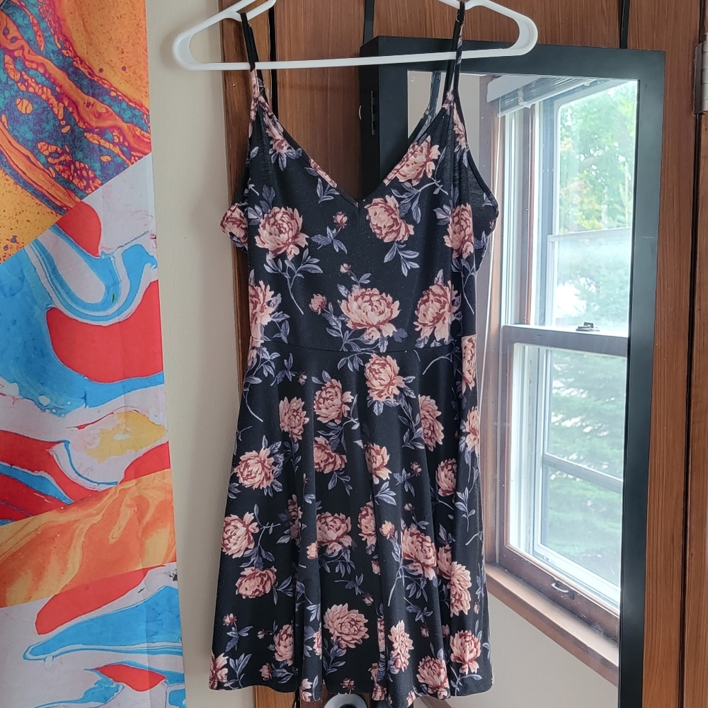 HP🎉 ✨ Forever 21 Peony Print Casual Dress - Size M - Picture 2 of 9